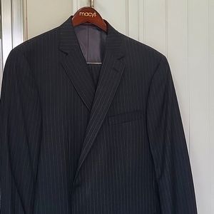 Black pin stripe suit new
